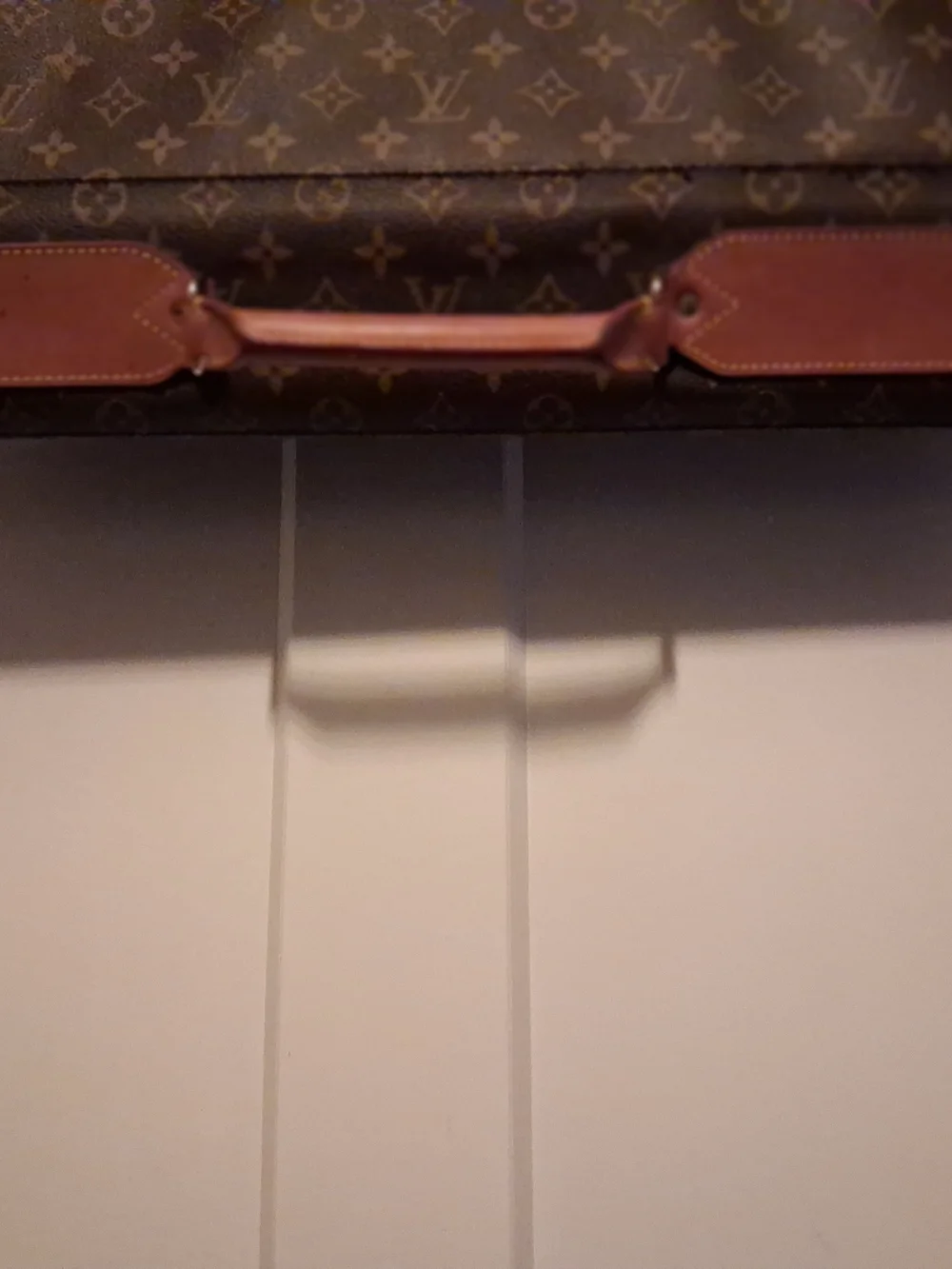 Authentic Louis Vuitton Monogram Canvas Suit/Garment Bag with Leather Trim (USA)